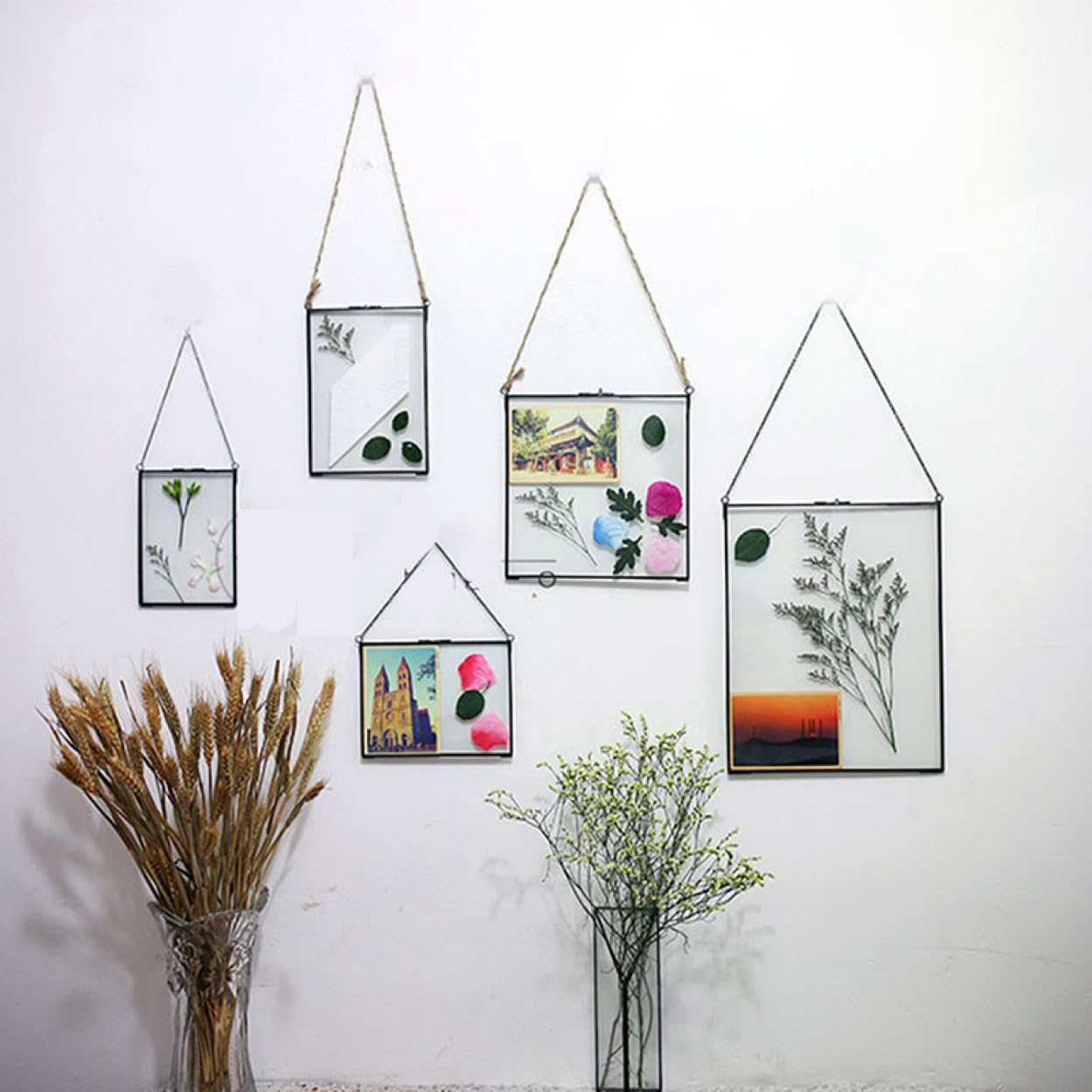 Amazon.co.jp: [XYJP] 2枚のガラス板で挟み込むタイプのフォトフレーム